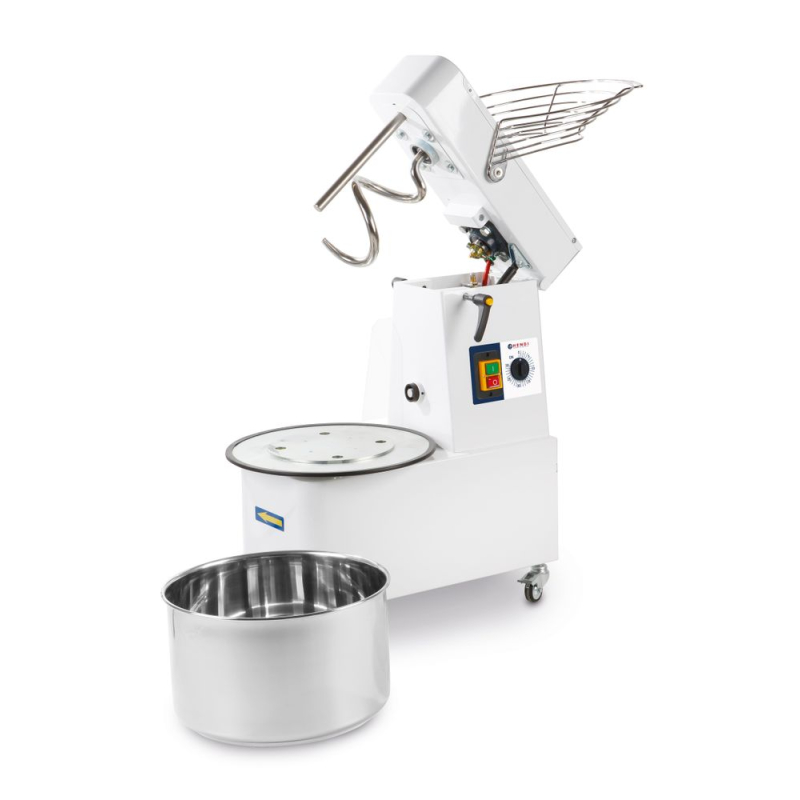 P&eacute;trin &agrave; Spirale Professionnel 32L 88kg/h T&ecirc;te Relevable et Cuve Amovible - Hendi