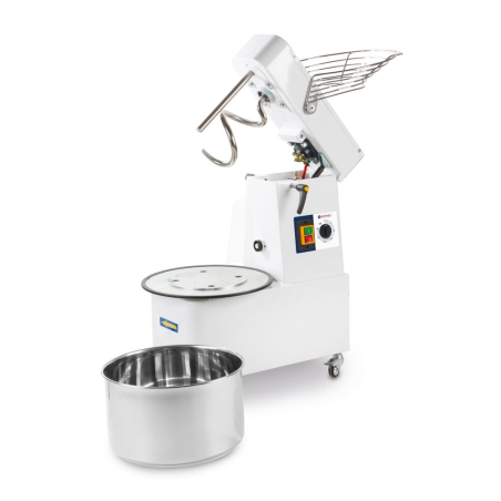 P&eacute;trin &agrave; Spirale Professionnel 32L 88kg/h T&ecirc;te Relevable et Cuve Amovible - Hendi