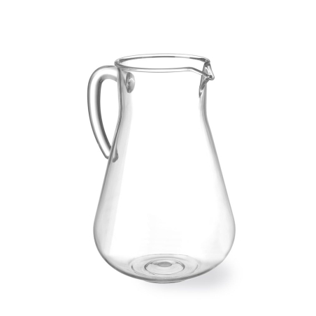 Pichet 2,2L en plastique SAN transparent avec tube &agrave; gla&ccedil;ons pour rafra&icirc;chissement - Hendi