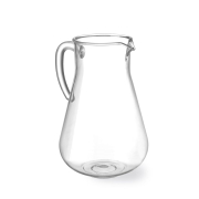 Pichet 2,2L en plastique SAN transparent avec tube &agrave; gla&ccedil;ons pour rafra&icirc;chissement - Hendi
