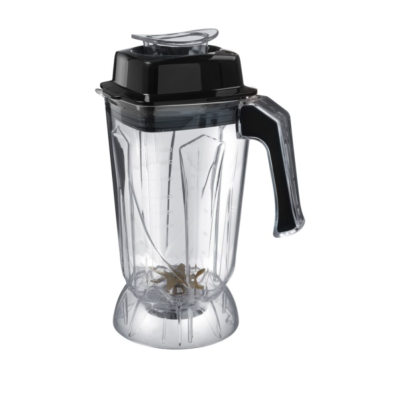 Pichet pour Blender 2,5 L en Polycarbonate avec Couteaux en Inox et Rev&ecirc;tement Titane - Hendi