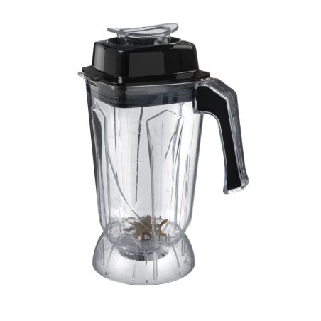 Pichet pour Blender 2,5 L en Polycarbonate avec Couteaux en Inox et Rev&ecirc;tement Titane - Hendi