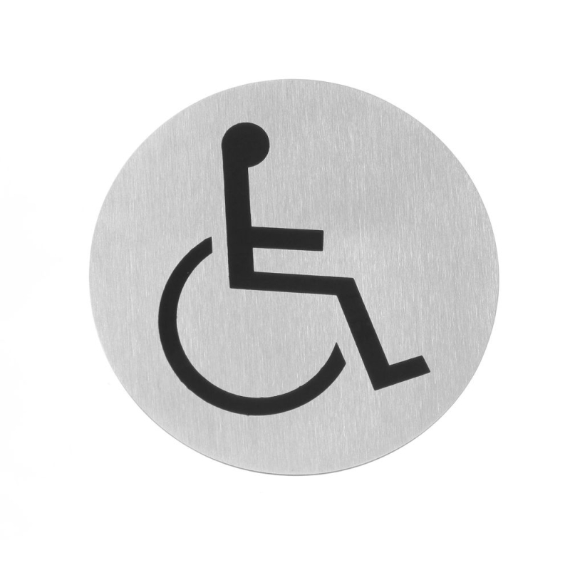 Pictogramme adh&eacute;sif Fauteuil roulant (PMR) ⌀75mm - Hendi
