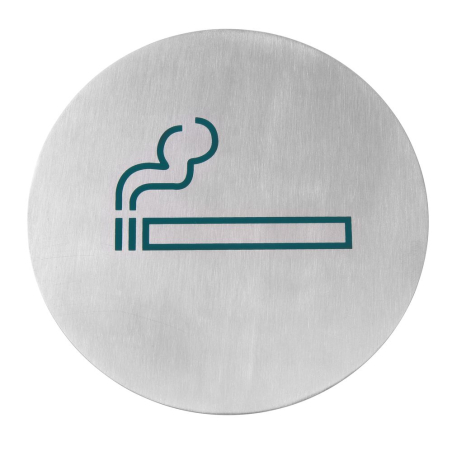 Pictogramme Non-Fumeur Grand Format &Oslash;160mm Autocollant Professionnel - Hendi