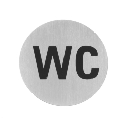 Pictogramme Standard Toilettes Homme Autocollant ⌀75mm - Hendi