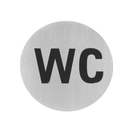 Pictogramme Standard Toilettes Homme Autocollant ⌀75mm - Hendi