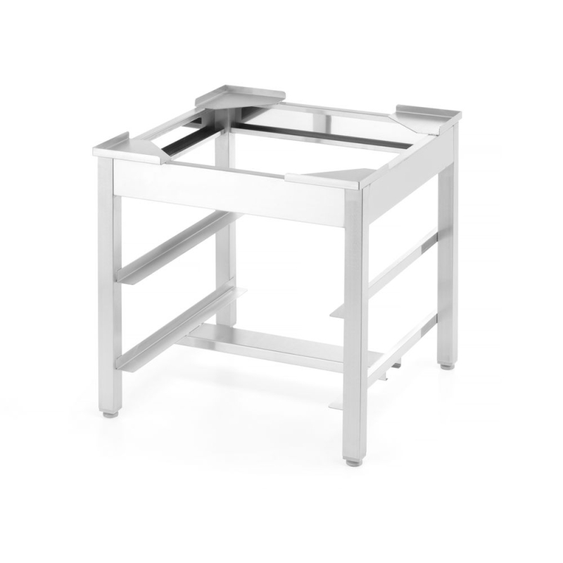 Pi&egrave;tement Lave-Verre Professionnel 40x40 en Acier Inoxydable, Glissi&egrave;res Paniers 400x400mm, Pieds R&eacute;glables - Hendi