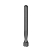 Pilon &agrave; cocktail BarUp noir, t&ecirc;te rainur&eacute;e, ⌀34x207mm, pour &eacute;craser fruits et menthe - Hendi