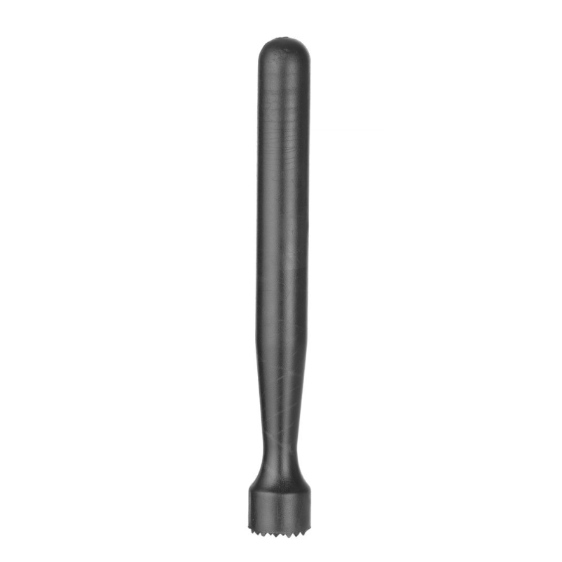 Pilon &agrave; Cocktail Professionnel BarUp Noir, T&ecirc;te Pointue, ABS, ⌀34x207mm - Hendi