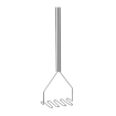 Pilon &agrave; Pur&eacute;e Professionnel Ultra-R&eacute;sistant 610 mm - Hendi