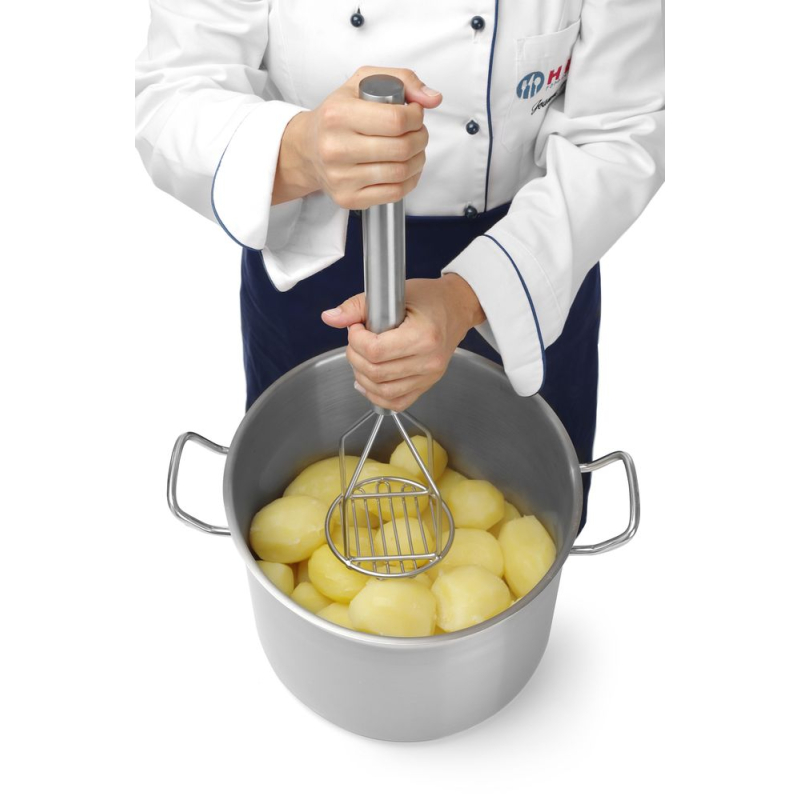 Pilon &agrave; Pur&eacute;e Professionnel Ultra-R&eacute;sistant Inox ⌀118x455mm - Hendi