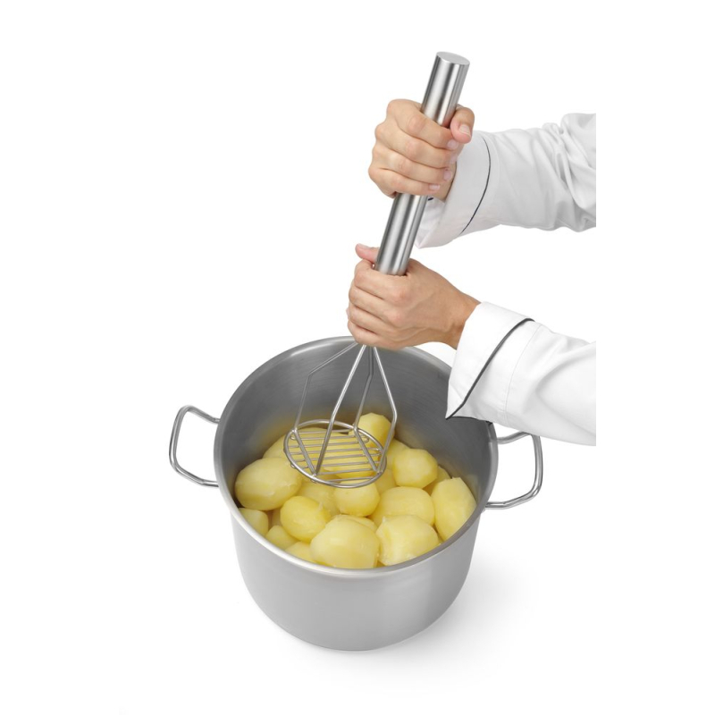 Pilon &agrave; Pur&eacute;e Professionnel Ultra-R&eacute;sistant Inox ⌀118x455mm - Hendi