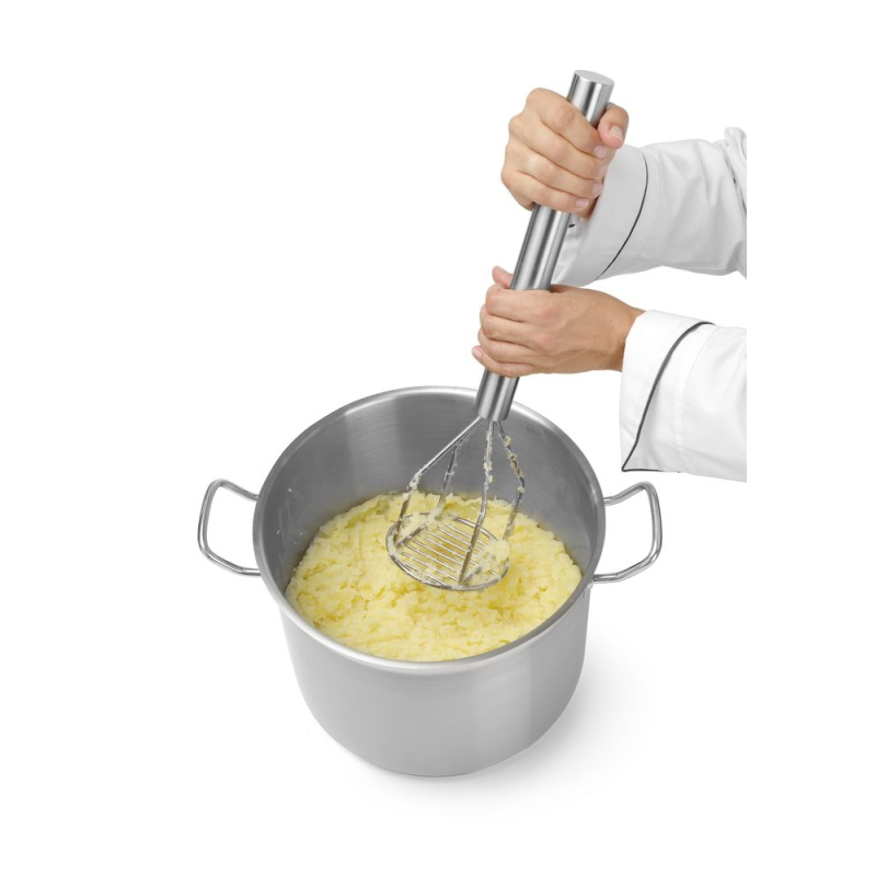 Pilon &agrave; Pur&eacute;e Professionnel Ultra-R&eacute;sistant Inox ⌀118x455mm - Hendi