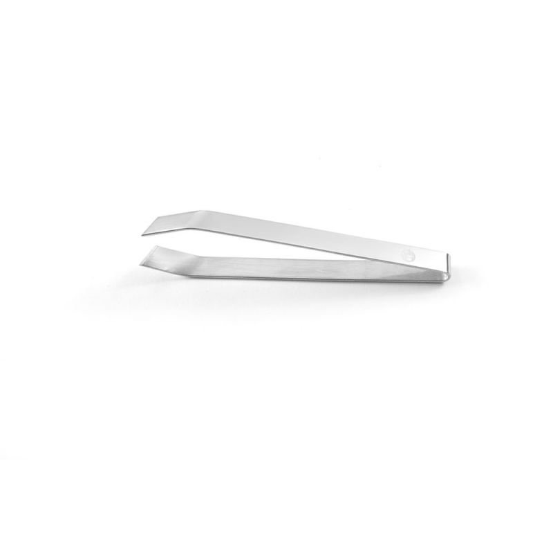 Pince &agrave; ar&ecirc;tes t&ecirc;te biseaut&eacute;e professionnelle inox 120mm - Hendi
