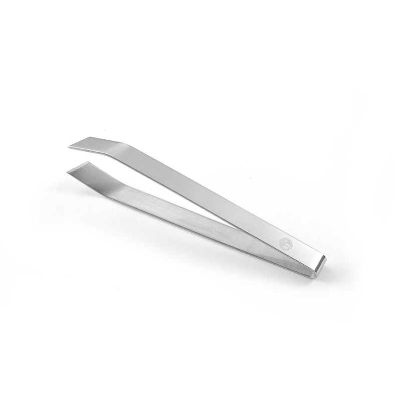 Pince &agrave; ar&ecirc;tes t&ecirc;te biseaut&eacute;e professionnelle inox 120mm - Hendi