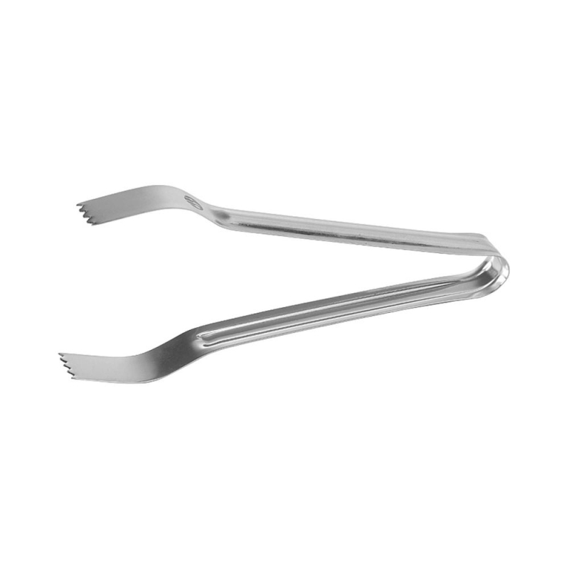 Pince &agrave; Gla&ccedil;ons en Acier Inoxydable Argent, BarUp, Longueur 180mm - Hendi