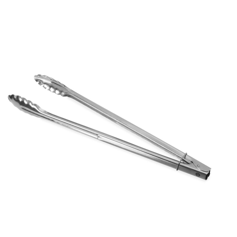 Pince &agrave; Salade Professionnelle 400mm Acier Inoxydable avec Clip de Fermeture - Hendi