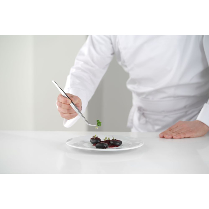 Pince de cuisine incurv&eacute;e professionnelle (L)240mm - Hendi