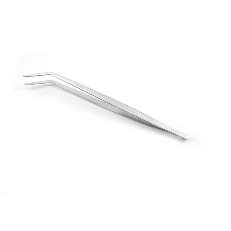 Pince de pr&eacute;cision courb&eacute;e 305mm pour cuisine professionnelle - Hendi