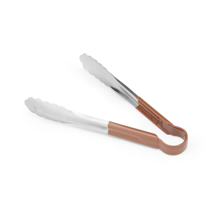 Pince de service HACCP professionnelle 250mm, Brun - Hendi