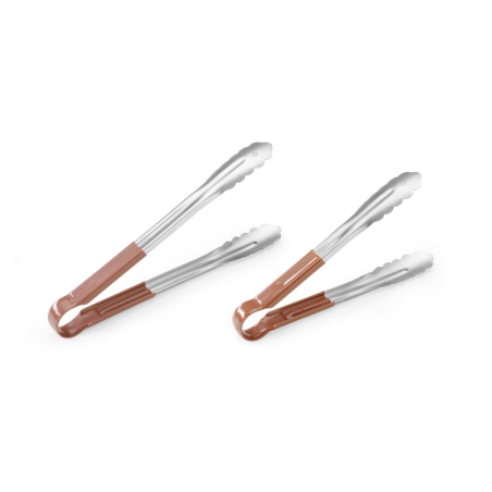 Pince de service HACCP professionnelle 250mm, Brun - Hendi