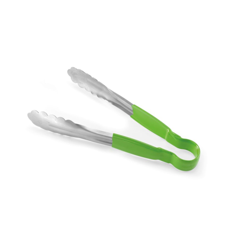 Pince de service professionnelle HACCP 250 mm, Vert - Hendi