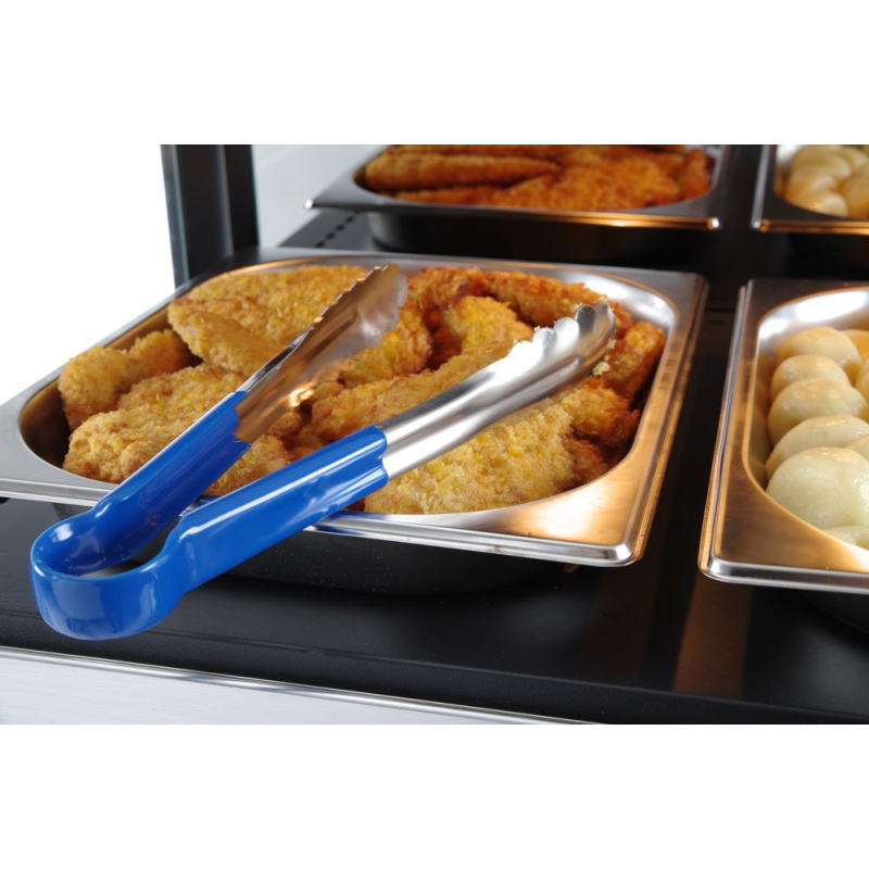 Pince de service professionnelle HACCP Bleue 250mm - Hendi