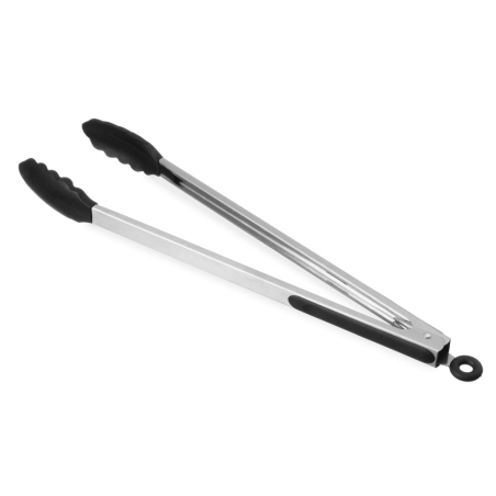 Pince de service Silicone Noir (L)445mm, Poign&eacute;e Soft-Grip - Hendi