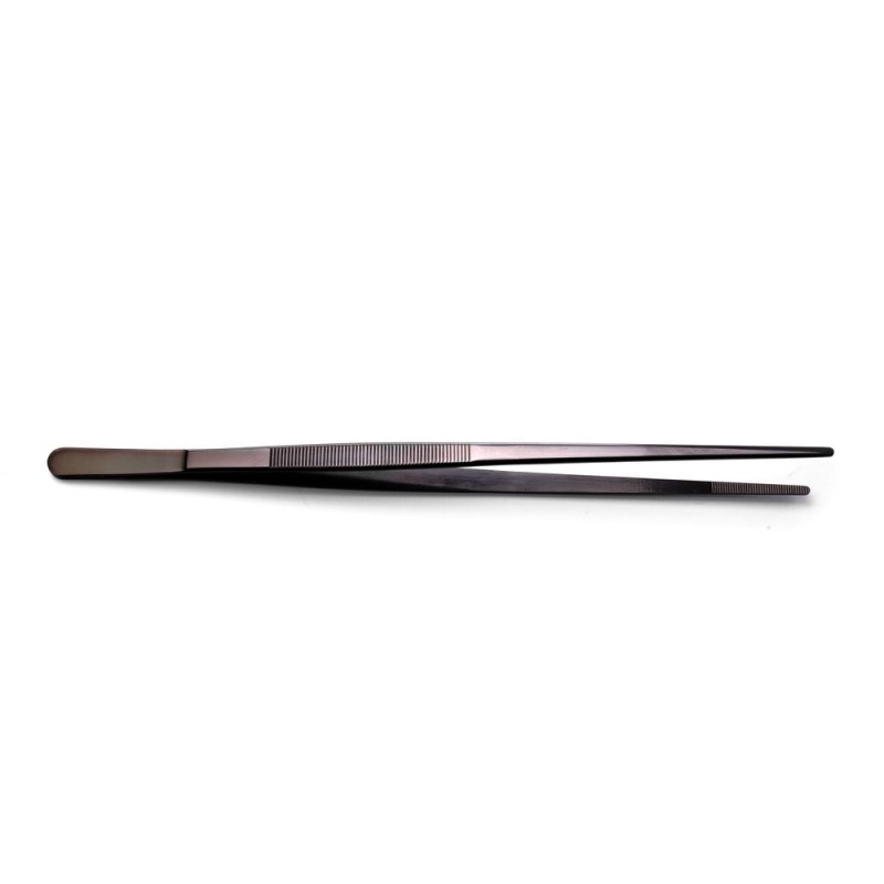 Pince Multifonctionnelle Noire, Rev&ecirc;tement PVD, Qualit&eacute; Durable, Longueur 300mm - Hendi