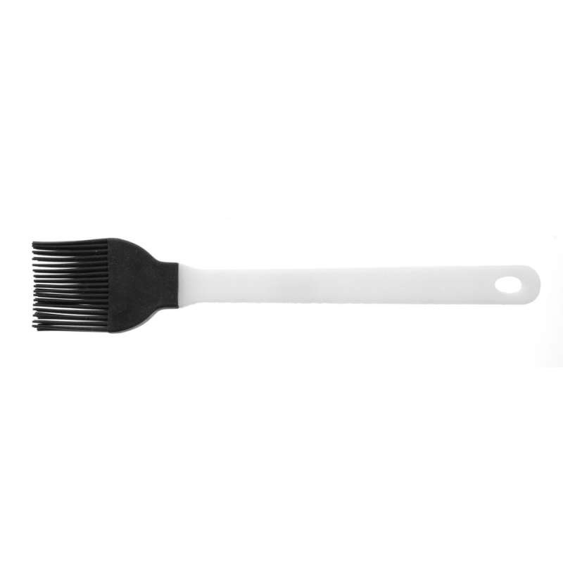 Pinceau de cuisine plat en silicone, manche polypropyl&egrave;ne, 230mm - Hendi