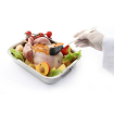Pinceau de cuisine plat en silicone, manche polypropyl&egrave;ne, 230mm - Hendi