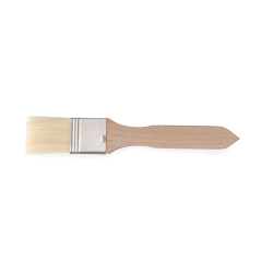 Pinceau de cuisine plat, 2 pi&egrave;ces, manche en bois, 210x40mm - Hendi