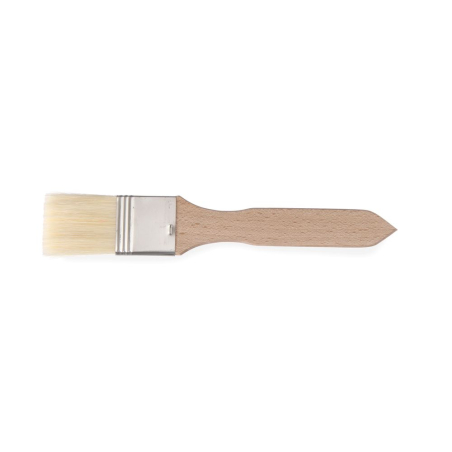 Pinceau de cuisine plat, 2 pi&egrave;ces, manche en bois, 210x40mm - Hendi