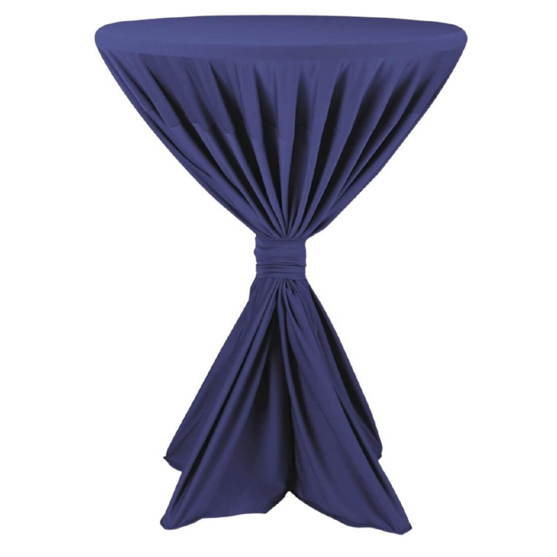 Tafeltje dekje Fi&euml;sta donkerblauw - Poly-Jersey Universel 80-90cm - H863 - Materiel Horeca