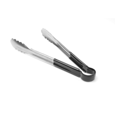 Pinces de service professionnelles antid&eacute;rapantes, Noir, PVC (L) 300mm - Hendi