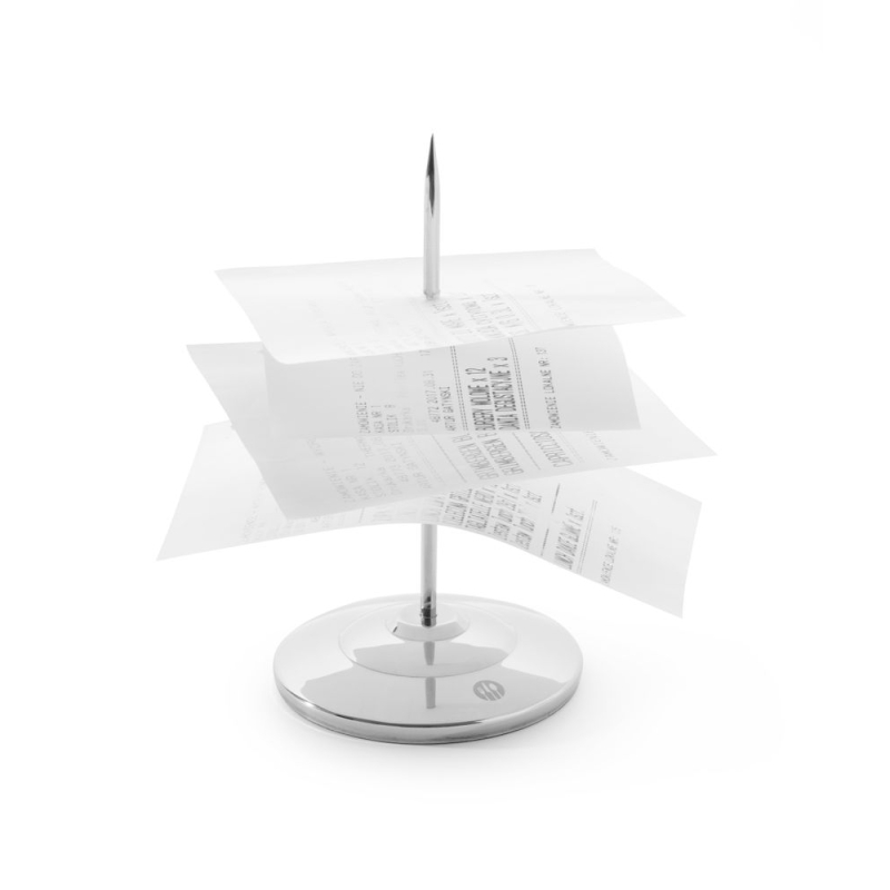 Pique Fiches Rond en Inox, Diam&egrave;tre 80mm, Hauteur 150mm - Hendi