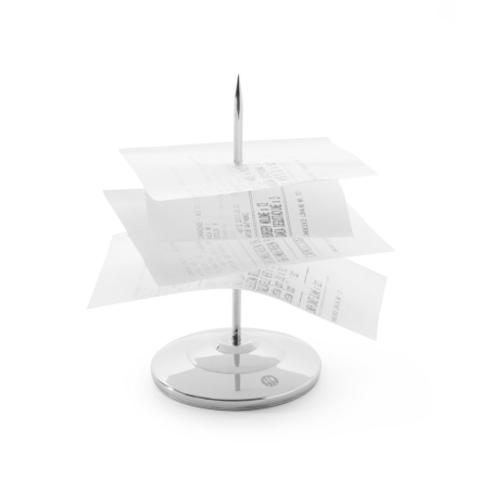 Pique Fiches Rond en Inox, Diam&egrave;tre 80mm, Hauteur 150mm - Hendi