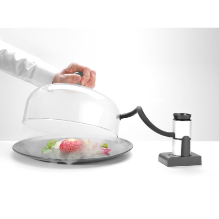 Pistolet Fumeur Portable et Compact pour Aliments, L&eacute;gumes et Boissons, 90x54x(H)122mm - Hendi