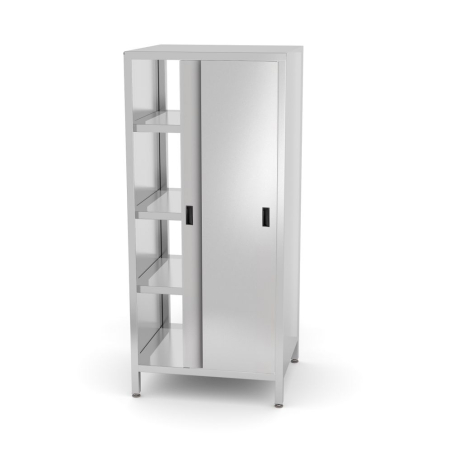 Placard de service passe-plats professionnel avec 4 portes coulissantes - Hendi