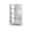 Placard passe-plats inox avec s&eacute;paration et portes coulissantes 800x500x(H)1800mm Kitchen Line - Hendi