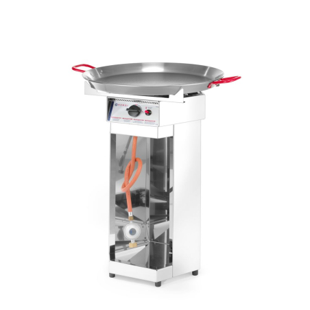 Plancha &agrave; Gaz Professionnelle Fiesta 600 Acier Inoxydable &Oslash; 600 mm 4,8kW - Hendi