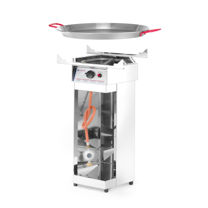 Plancha &agrave; Gaz Professionnelle Fiesta 600 Acier Inoxydable &Oslash; 600 mm 4,8kW - Hendi