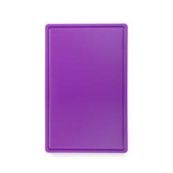 Planche &agrave; D&eacute;couper HACCP GN 1/1 Violette avec Rigole, 530x325mm - Hendi