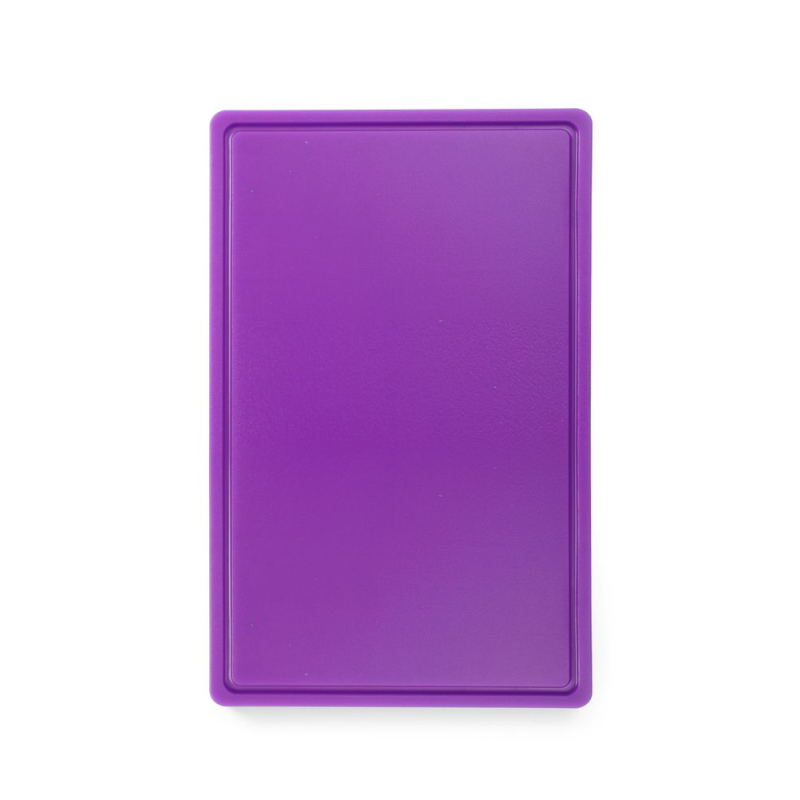 Planche &agrave; D&eacute;couper HACCP GN 1/1 Violette avec Rigole, 530x325mm - Hendi
