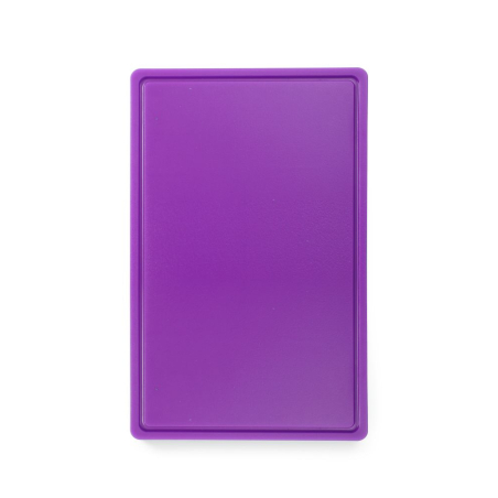 Planche &agrave; D&eacute;couper HACCP GN 1/1 Violette avec Rigole, 530x325mm - Hendi