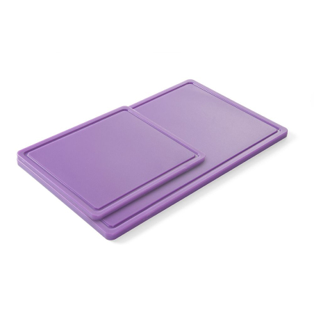 Planche &agrave; D&eacute;couper HACCP GN 1/1 Violette avec Rigole, 530x325mm - Hendi