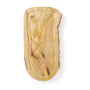 Planche &agrave; D&eacute;couper Professionnelle en Bois d'Olivier avec Rigole, 400x250x18mm - Hendi