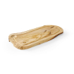 Planche &agrave; D&eacute;couper Professionnelle en Bois d'Olivier avec Rigole, 400x250x18mm - Hendi