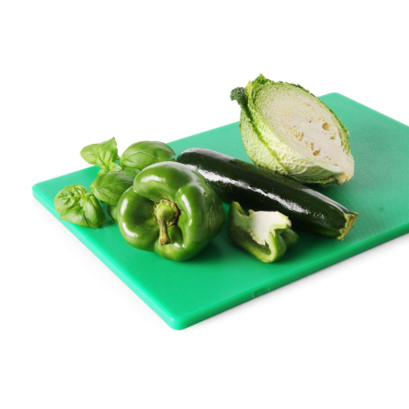 Planche &agrave; D&eacute;couper Professionnelle HACCP, Verte, 600x400mm - Hendi