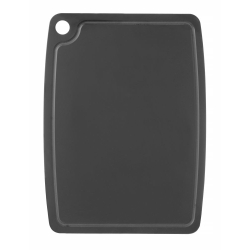 Planche &agrave; D&eacute;couper Professionnelle Noire en Fibre de Bois 300x235x6mm Antid&eacute;rapante et Lavable au Lave-Vaisselle - Hendi